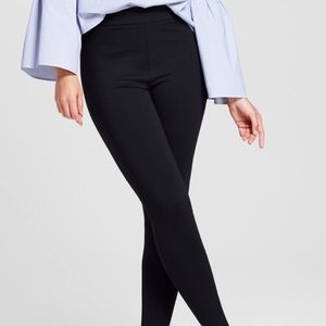 Black Knit Ponte Leggings